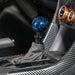 Billetworkz Automatic Shifter Pull - Up Lockout Fits Most Subaru CVT Models - Blue Cosmic Space - BW-KNB-SUBAU-NO-BC-SP-PU2-WB-BLK - Subimods.com