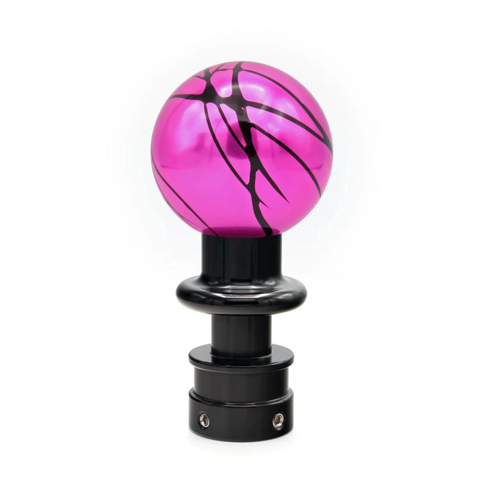 Billetworkz Automatic Shifter Pull - Up Lockout Pink w/ Black Splash 19 - 24 Subaru Forester - BW-KNB-SUBAU-NO-PNKBS-SP-PU3-WB-RED - Subimods.com