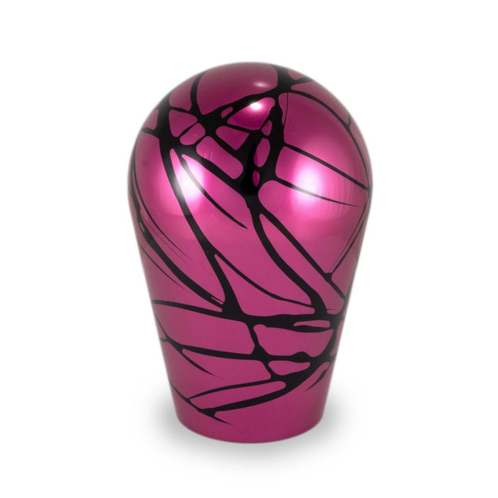 Billetworkz Automatic Shifter Pull-Up Lockout Pink w/ Black Splash 19-24 Subaru Forester - SUBAU-NO-PNKBS-AP-PU3-WB-RED - Subimods.com