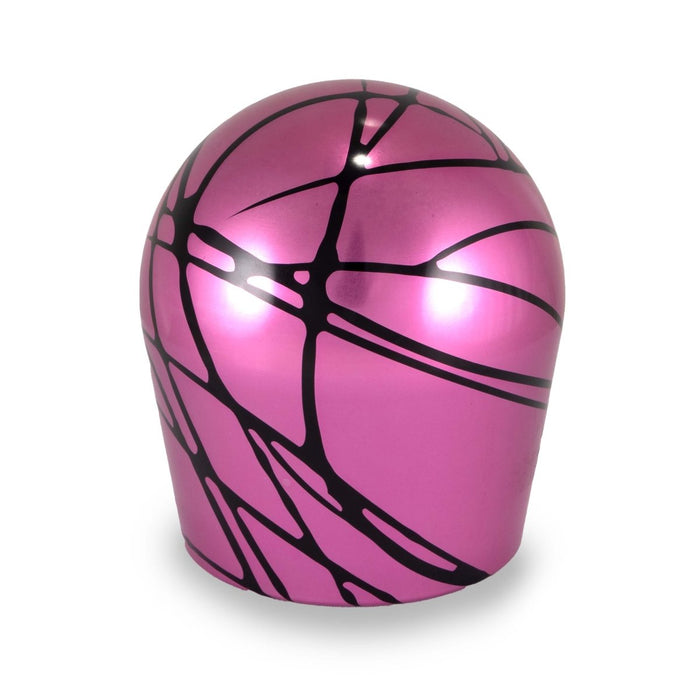 Billetworkz Automatic Shifter Pull - Up Lockout Pink w/ Black Splash Fits Most Subaru Models - BW-KNB-SUBAU-NO-PNKBS-ST-PU2-WB-BLK - Subimods.com