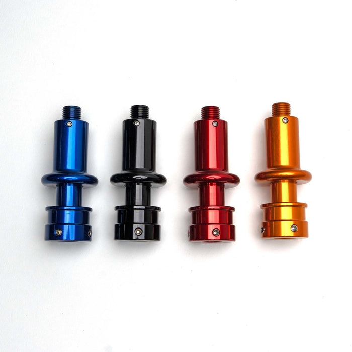 Billetworkz Automatic Shifter Push - Down Lockout Fits Most Subaru CVT Models - Titanium Brushed - BW-KNB-SUBAU-NO-TIB-SP-PD-WB-BLK - Subimods.com