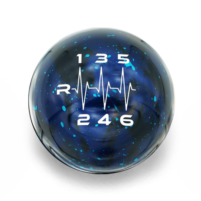 Billetworkz Cosmic Space 6 Speed Heartbeat Engraving Shift Knob 13 - 21 Subaru BRZ / FRS / 86 - BW-KNB-BRZ1-HB6L-BC-SP - Subimods.com