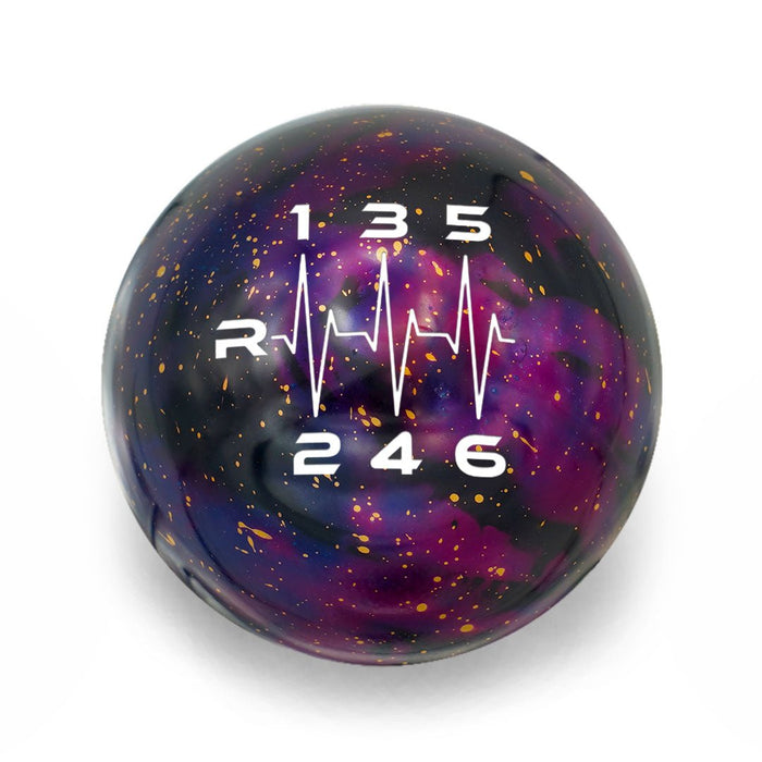 Billetworkz Cosmic Space 6 Speed Heartbeat Engraving Shift Knob 13 - 21 Subaru BRZ / FRS / 86 - BW-KNB-BRZ1-HB6L-PC-SP - Subimods.com