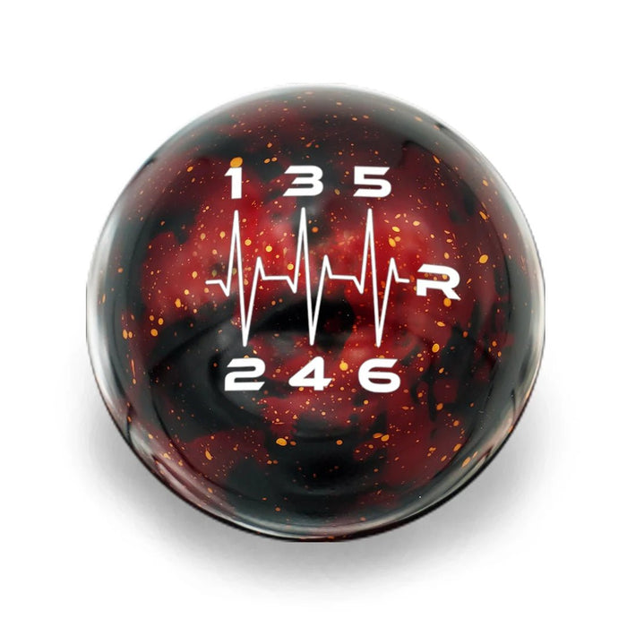 Billetworkz Cosmic Space 6 Speed Heartbeat Engraving Shift Knob 15 - 25 Subaru WRX - BW-KNB-WRX6-HB6-RC-SP - Subimods.com