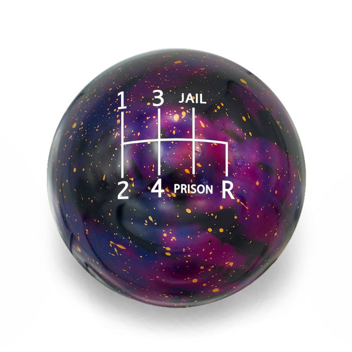 Billetworkz Cosmic Space 6 Speed Jail - Prison Engraving Shift Knob Fits Most Subaru Models - BW-KNB-SUB6-JAIL-PC-SP - Subimods.com