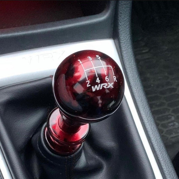 Billetworkz Cosmic Space 6 Speed Shift Knob 15 - 25 Subaru WRX - Standard Engraving - Silver - BW-KNB-WRX6-WRX6-RC-SP - Subimods.com