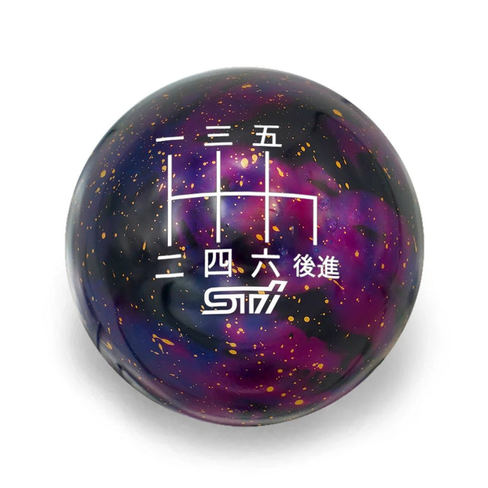 Billetworkz Cosmic Space 6 Speed Shift Knob STI Japanese Engraving Subaru STI - BW-KNB-STI-STI6J-PC-SP - Subimods.com
