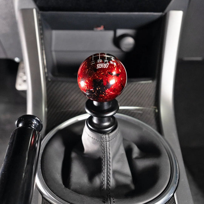 Billetworkz Cosmic Space 6 Speed Shift Knob STI Japanese Engraving Subaru STI - BW-KNB-STI-STI6J-RC-SP - Subimods.com