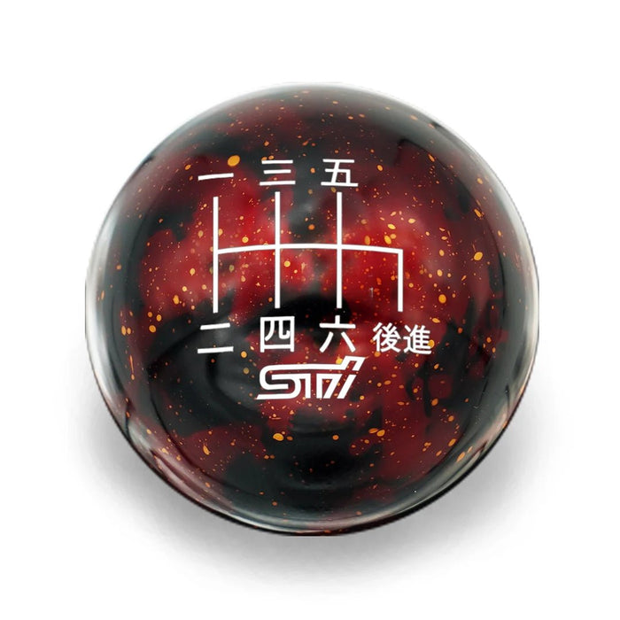 Billetworkz Cosmic Space 6 Speed Shift Knob STI Japanese Engraving Subaru STI - BW-KNB-STI-STI6J-RC-SP - Subimods.com