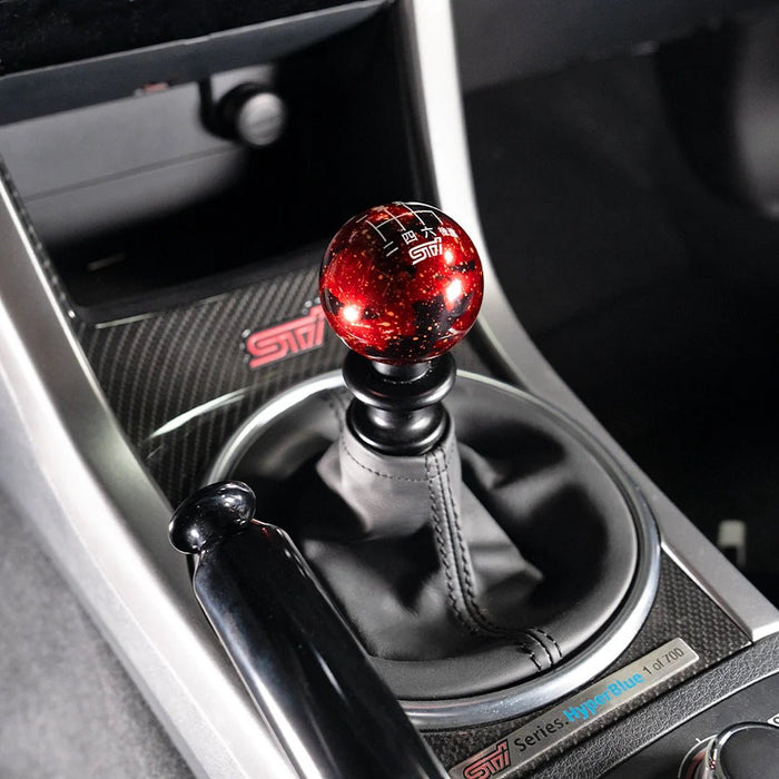 Billetworkz Cosmic Space 6 Speed Shift Knob STI Japanese Engraving Subaru STI - BW-KNB-STI-STI6J-RC-SP - Subimods.com