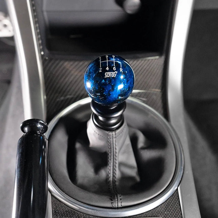 Billetworkz Cosmic Space 6 Speed Shift Knob STI Standard Engraving Subaru STI - BW-KNB-STI-STI6-BC-SP - Subimods.com