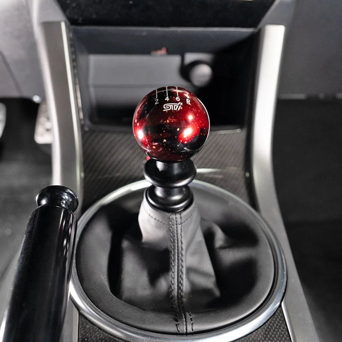 Billetworkz Cosmic Space 6 Speed Shift Knob STI Standard Engraving Subaru STI - BW-KNB-STI-STI6-RC-SP - Subimods.com