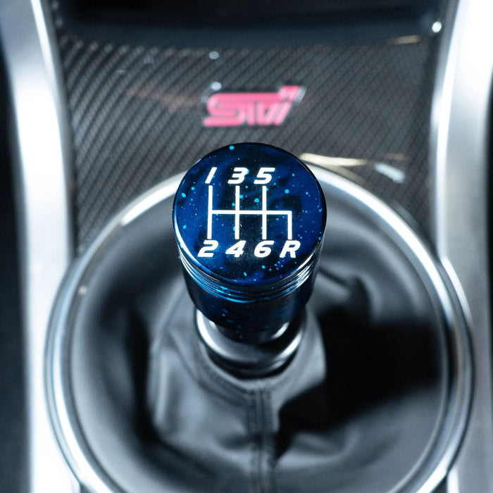 Billetworkz Cosmic Space 6 Speed Velocity Shift Knob Fits Most Subaru STI Models - BW-KNB-STI-VEL6-BC-SP - Subimods.com