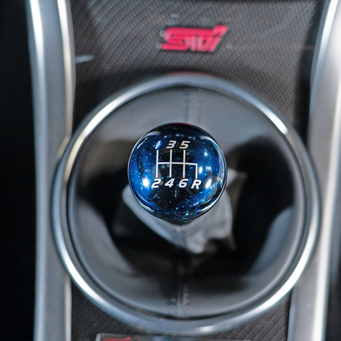 Billetworkz Cosmic Space 6 Speed Velocity Shift Knob Fits Most Subaru STI Models - BW-KNB-STI-VEL6-BC-SP - Subimods.com