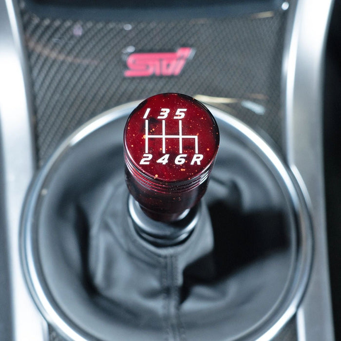 Billetworkz Cosmic Space 6 Speed Velocity Shift Knob Fits Most Subaru STI Models - BW-KNB-STI-VEL6-RC-SP - Subimods.com
