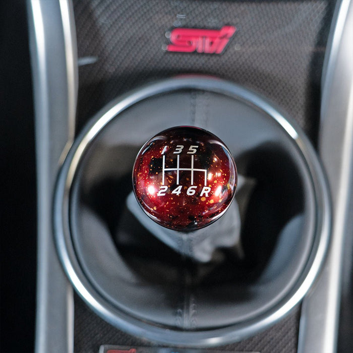 Billetworkz Cosmic Space 6 Speed Velocity Shift Knob Fits Most Subaru STI Models - BW-KNB-STI-VEL6-RC-SP - Subimods.com