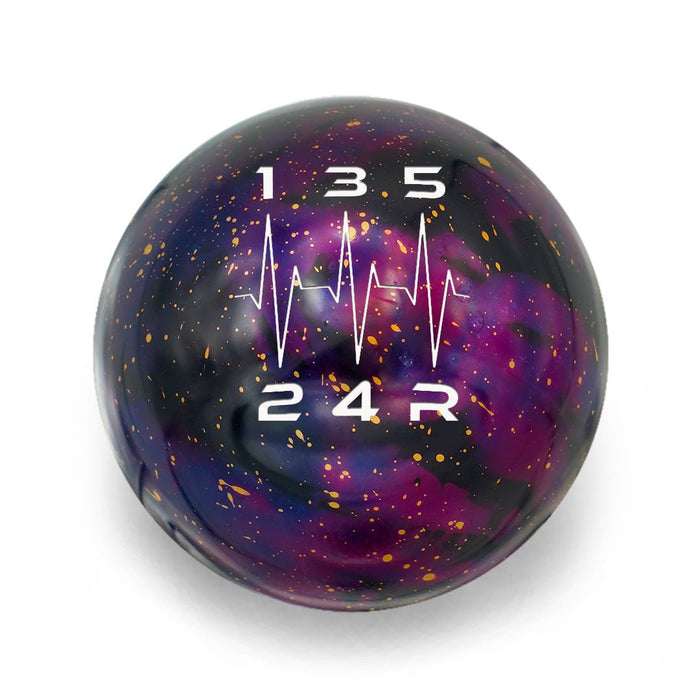 Billetworkz Cosmic Space Weighted Shift Knob 5 Speed Heartbeat Engraving Fits Most Subaru Models - BW-KNB-SUB5-HB5-PC-SP - Subimods.com