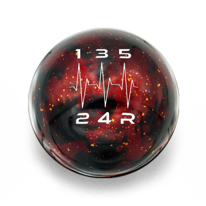 Billetworkz Cosmic Space Weighted Shift Knob 5 Speed Heartbeat Engraving Fits Most Subaru Models - BW-KNB-SUB5-HB5-RC-SP - Subimods.com