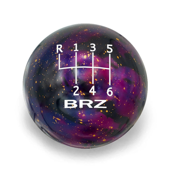 Billetworkz Cosmic Space Weighted Shift Knob 6 Speed Standard Engraving 13 - 21 Subaru BRZ / 13 - 21 Scion FR - S / 13 - 21 Toyota 86 - BW-KNB-BRZ1-BRZE-PC-SP - Subimods.com