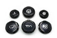 Billetworkz Engine Bay Cap Set 2008 - 2014 WRX / 2008 - 2014 STI - BW-EBCZ-SUB-GR-BLK-E - Subimods.com