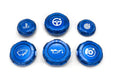 Billetworkz Engine Bay Cap Set 2008 - 2014 WRX / 2008 - 2014 STI - BW-EBCZ-SUB-GR-BLU-E - Subimods.com
