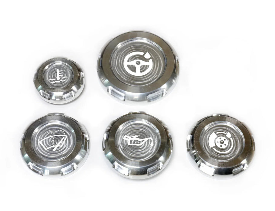 Billetworkz Engine Bay Cap Set 2015 - 2021 STI - BW-EBCZ-SUB-VASTI-SIL-E - Subimods.com