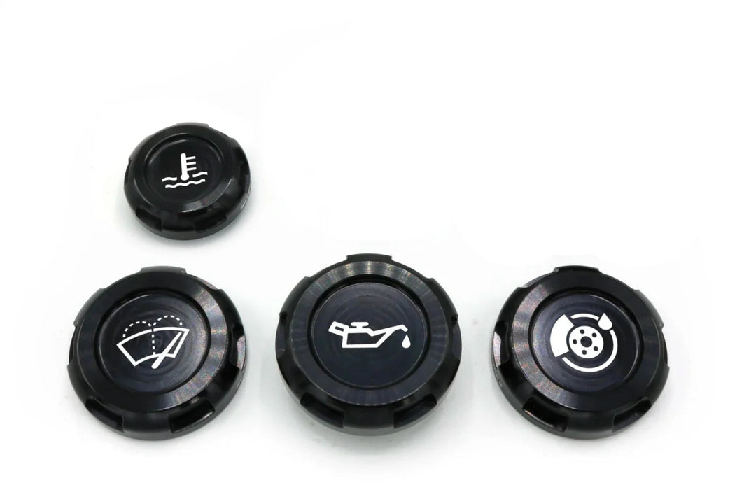 Billetworkz Engine Bay Cap Set 2015 - 2025 WRX - BW-EBCZ-SUB-VAWRX-BLK-E - Subimods.com