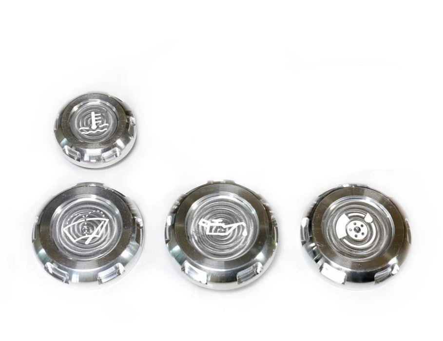 Billetworkz Engine Bay Cap Set 2015 - 2025 WRX - BW-EBCZ-SUB-VAWRX-SIL-E - Subimods.com
