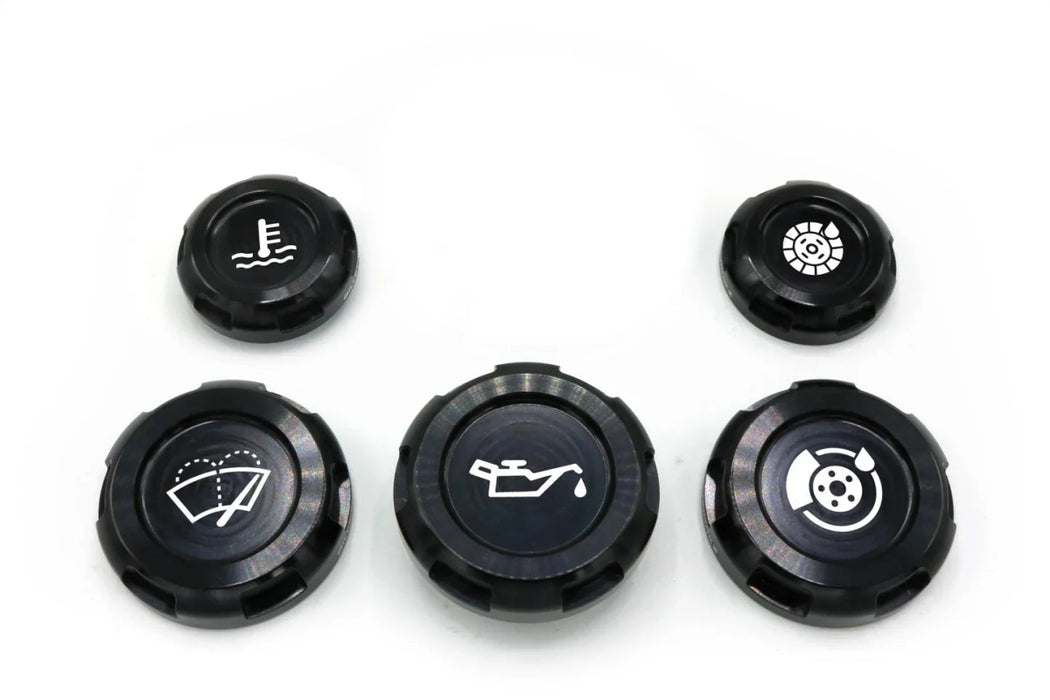 Billetworkz Engine Bay Cap Set Manual Transmission Models 2013 - 2025 BRZ / 2022 - 2025 GR86 / 2013 - 2016 FR - S / 2012 - 2020 GT86 - BW-EBCZ-SUB-BRZM-BLK-E - Subimods.com