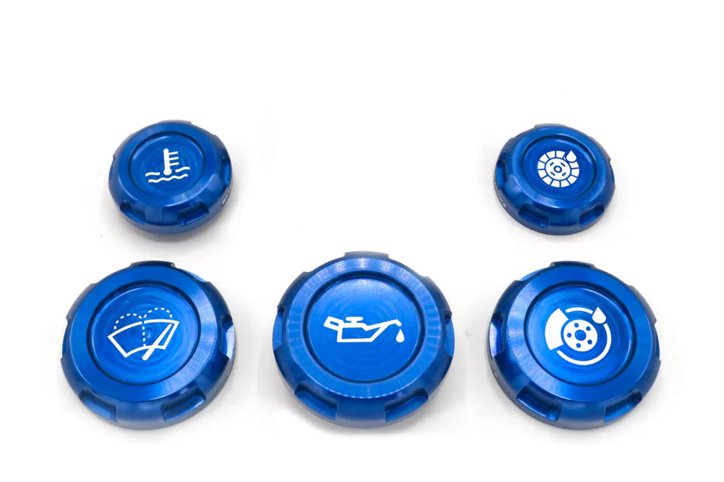 Billetworkz Engine Bay Cap Set Manual Transmission Models 2013 - 2025 BRZ / 2022 - 2025 GR86 / 2013 - 2016 FR - S / 2012 - 2020 GT86 - BW-EBCZ-SUB-BRZM-BLU-E - Subimods.com