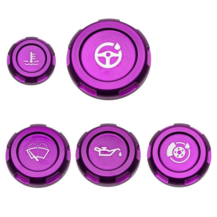 Billetworkz Engine Bay Cap Set Manual Transmission Models 2013 - 2025 BRZ / 2022 - 2025 GR86 / 2013 - 2016 FR - S / 2012 - 2020 GT86 - BW-EBCZ-SUB-BRZM-PRP-E - Subimods.com