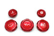 Billetworkz Engine Bay Cap Set Manual Transmission Models 2013 - 2025 BRZ / 2022 - 2025 GR86 / 2013 - 2016 FR - S / 2012 - 2020 GT86 - BW-EBCZ-SUB-BRZM-RED-E - Subimods.com