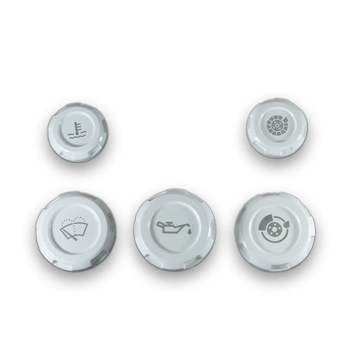 Billetworkz Engine Bay Cap Set Manual Transmission Models 2013 - 2025 BRZ / 2022 - 2025 GR86 / 2013 - 2016 FR - S / 2012 - 2020 GT86 - BW-EBCZ-SUB-BRZM-WHT-E - Subimods.com