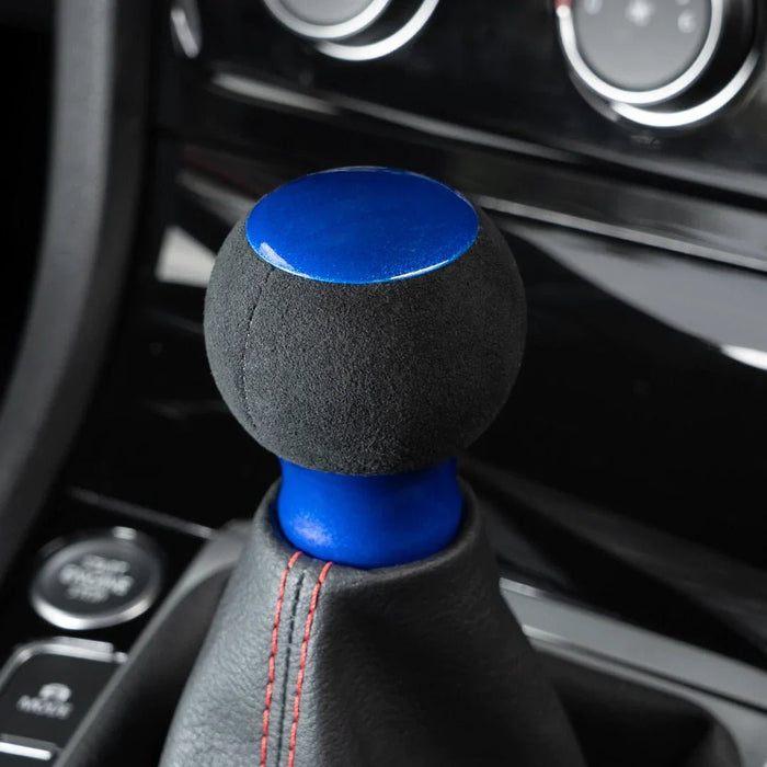 Billetworkz Fusion Automatic Shifter Alcantara / Leather Wrap 13 - 21 Subaru BRZ / FR - S / 86 - BW-KNB-BRZA-NO-CBLU-FUA - Subimods.com