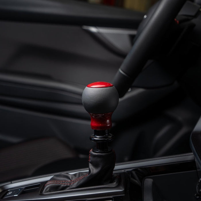 Billetworkz Fusion Automatic Shifter Fits Most Subaru CVT Models - Black / Blue / Red - BW-KNB-SUBAU-NO-CRED-FUL-PD-WB-BLK - Subimods.com