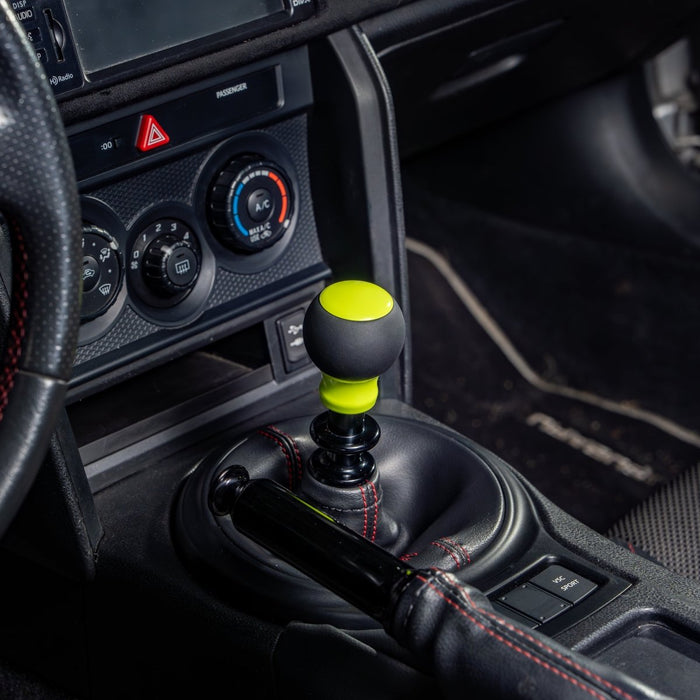 Billetworkz Fusion Weighted Shift Knob 13 - 21 Subaru BRZ / Scion FR - S / Toyota 86 (6 - Speed) - BW-KNB-BRZ1-NO-NYEL-FUL - Subimods.com