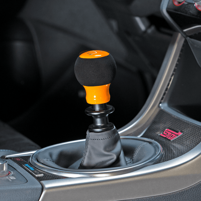 Billetworkz Fusion Weighted Shift Knob Subaru 6 - Speed Fits Most Subaru Models w/ Alcantara or Leather Wrap - BW-KNB-SUB6-NO-GORA-FUA - Subimods.com