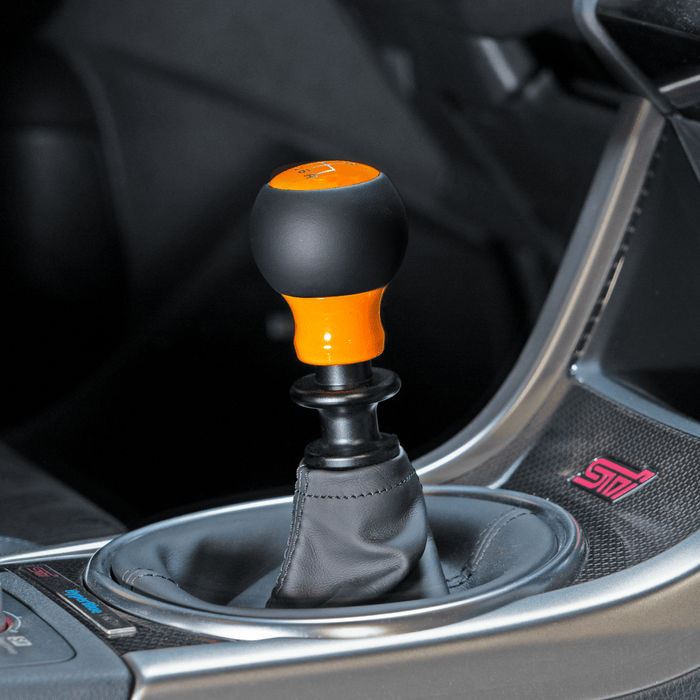Billetworkz Fusion Weighted Shift Knob Subaru 6 - Speed Fits Most Subaru Models w/ Alcantara or Leather Wrap - BW-KNB-SUB6-NO-GORA-FUL - Subimods.com
