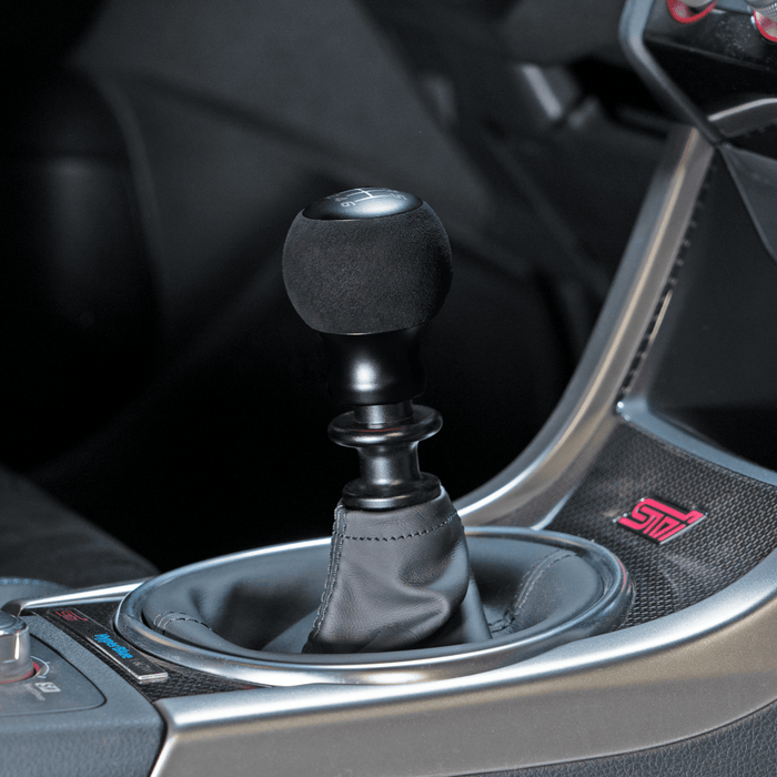 Billetworkz Fusion Weighted Shift Knob Subaru 6 - Speed Fits Most Subaru Models w/ Alcantara or Leather Wrap - BW-KNB-SUB6-NO-MBLK-FUA - Subimods.com