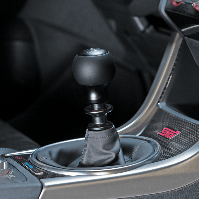 Billetworkz Fusion Weighted Shift Knob Subaru 6 - Speed Fits Most Subaru Models w/ Alcantara or Leather Wrap - BW-KNB-SUB6-NO-MBLK-FUL - Subimods.com