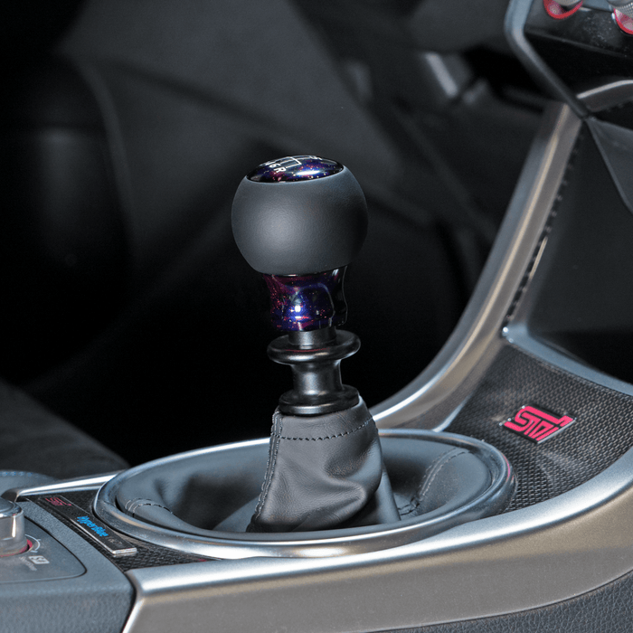 Billetworkz Fusion Weighted Shift Knob Subaru 6 - Speed Fits Most Subaru Models w/ Alcantara or Leather Wrap - BW-KNB-SUB6-NO-PC-FUL - Subimods.com