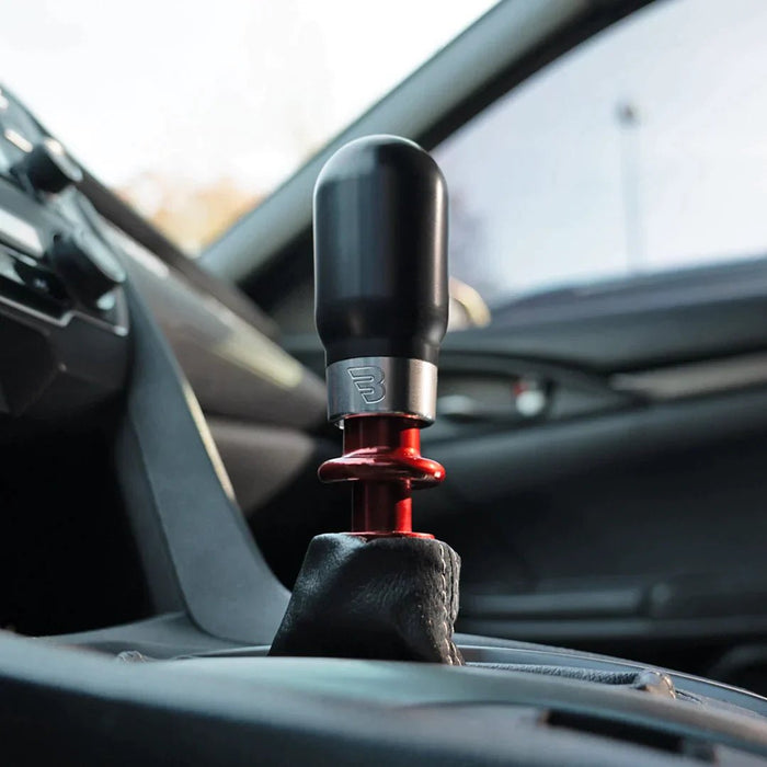 Billetworkz Hybrid Shift Knob Fits Most Subaru CVT Models - Multiple Colors - BW-KNB-SUBAU-BDP-HY2-PD-WB-BLK - Subimods.com
