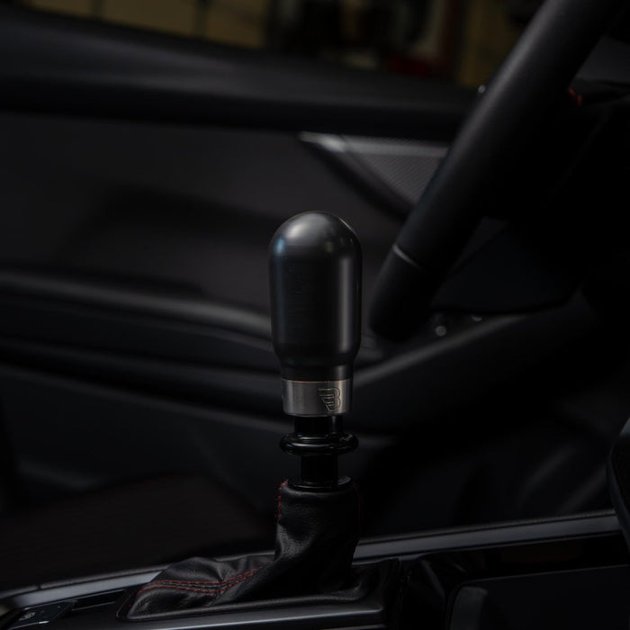 Billetworkz Hybrid Shift Knob Fits Most Subaru CVT Models - Multiple Colors - BW-KNB-SUBAU-BDP-HY2-PD-WB-BLK - Subimods.com