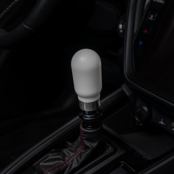Billetworkz Hybrid Shift Knob Fits Most Subaru CVT Models w/ Black, White, Red, Blue or Purple Finish - BW-KNB-SUBAU-NO-WDP-HY2-PU2-WB-BLK - Subimods.com