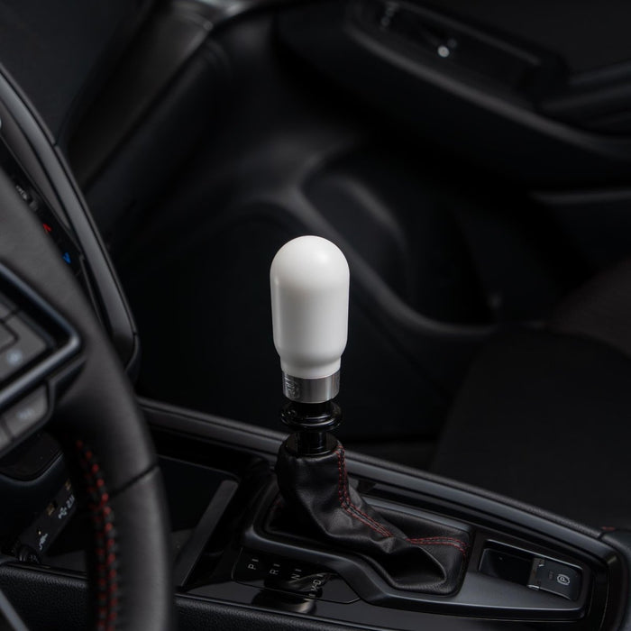 Billetworkz Hybrid Shift Knob Fits Most Subaru CVT Models w/ Black, White, Red, Blue or Purple Finish - BW-KNB-SUBAU-NO-WDP-HY2-PU2-WB-BLK - Subimods.com