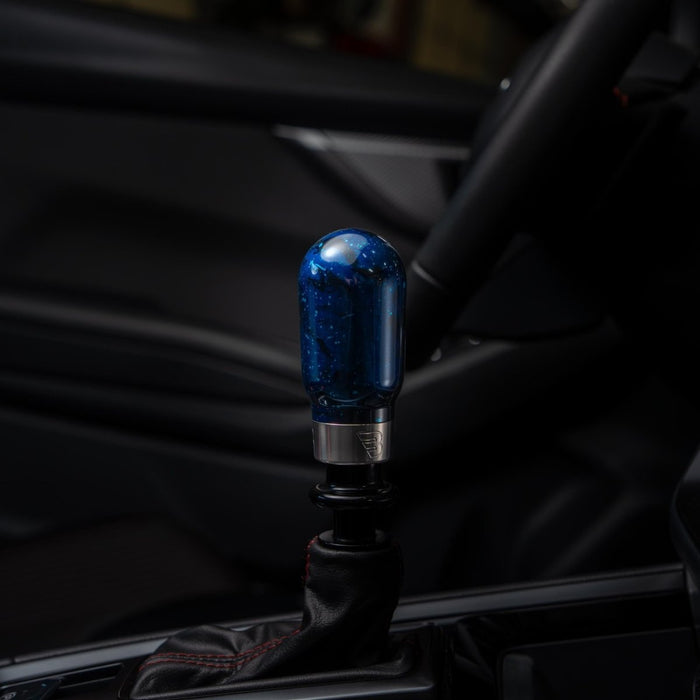 Billetworkz Hybrid Shift Knob Fits Subaru CVT Forester 19 - 24 w/ Black, White, Red, Blue or Purple Finish - BW-KNB-SUBAU-NO-BC-HY2-PU3-WB-BLK - Subimods.com
