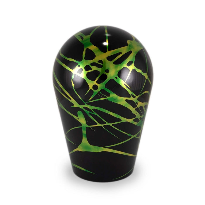 Billetworkz Manual Shift Knob Subaru STI 6 - Speed - Black w/ Toxic Splash - BW-KNB-STI6-NO-BLKTS-TT - Subimods.com
