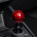 Billetworkz Manual Shift Knob Subaru STI 6 - Speed - Red w/ Black Splash - BW-KNB-STI6-NO-REDBS-LB - Subimods.com