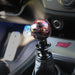 Billetworkz Shift Knob Black Smoke w/ Red Splash Fits Most Subaru STI Models - BW-KNB-STI6-NO-BSRS-LB - Subimods.com
