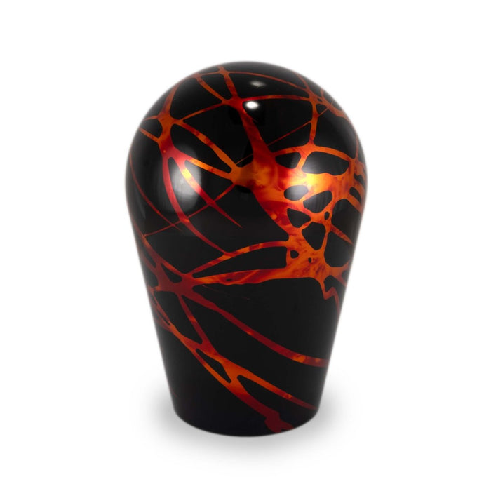Billetworkz Shift Knob Black w/ Fire Splash Fits Most Subaru STI Models - BW-KNB-STI6-NO-BLKFS-TT - Subimods.com